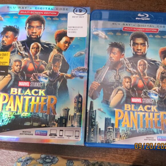 Marvel's The Black Panther Blu Ray with Jewel Case and Slip cover - Picture 2 of 3